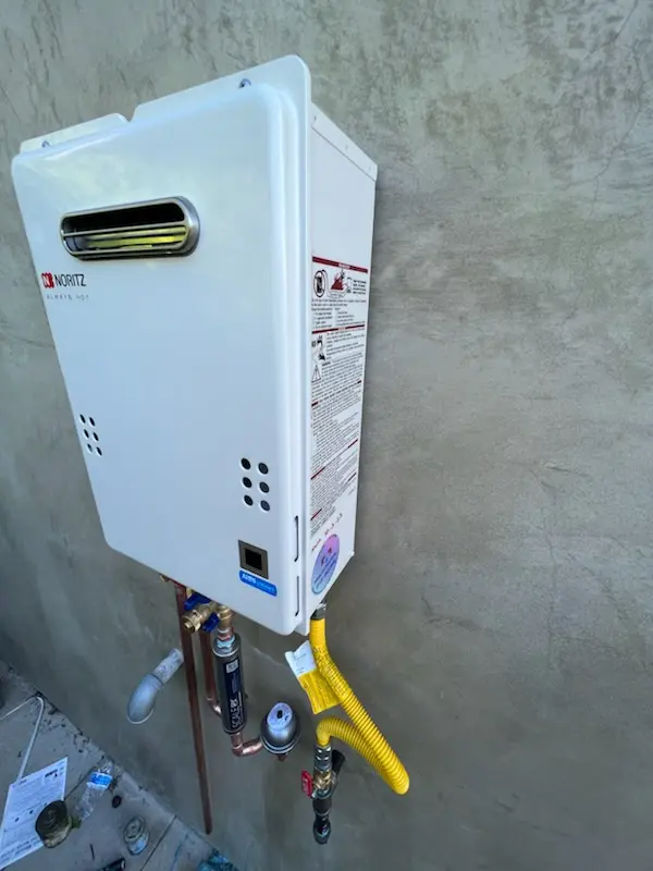 Tankless water heater installation for Maplechase homes
