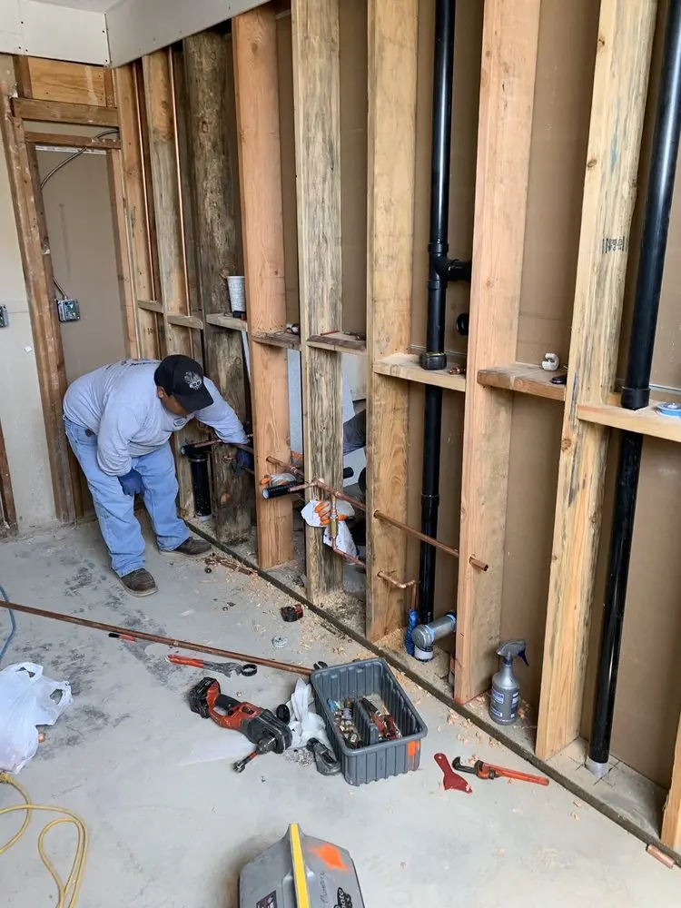 Commercial rough-in plumbing for Gas Line Repair in Maplechase